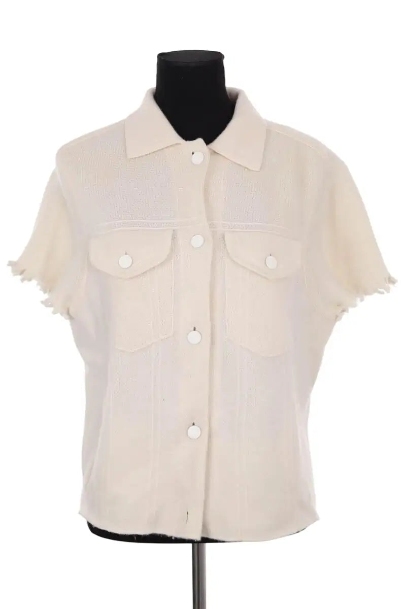 Veste Kujten Blanc en Cachemire, taille M - Seconde Main