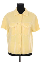 Veste Kujten Jaune en Cachemire, taille M - Seconde Main
