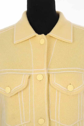 Veste Kujten Jaune en Cachemire