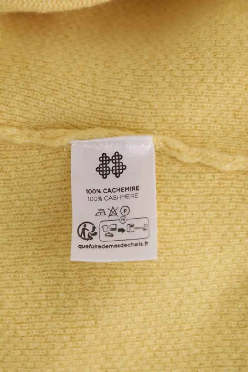 Veste Kujten Jaune en Cachemire