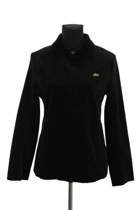 Veste Lacoste Noir en Velours, taille XL - Seconde Main