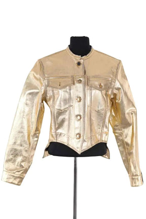 Veste Louis Vuitton Doré en Coton, taille S - Seconde Main