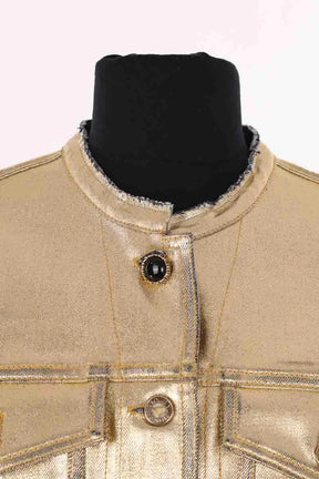 Veste Louis Vuitton Doré en Coton