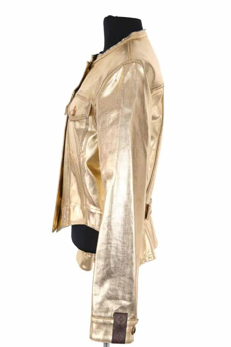 Veste Louis Vuitton Doré en Coton
