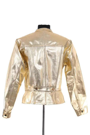 Veste Louis Vuitton Doré en Coton