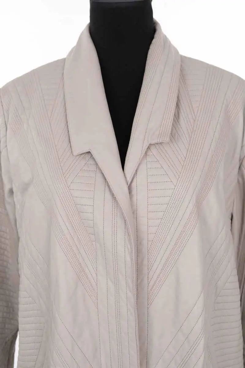Veste Maison Ullens Gris en Cuir