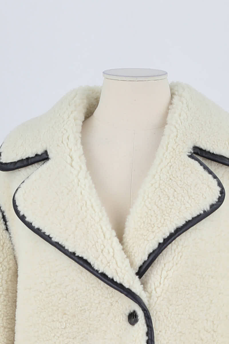 Veste Maje Beige en Synthétique