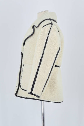 Veste Maje Beige en Synthétique