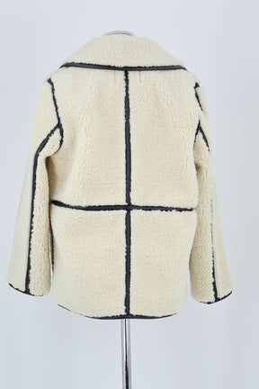 Veste Maje Beige en Synthétique