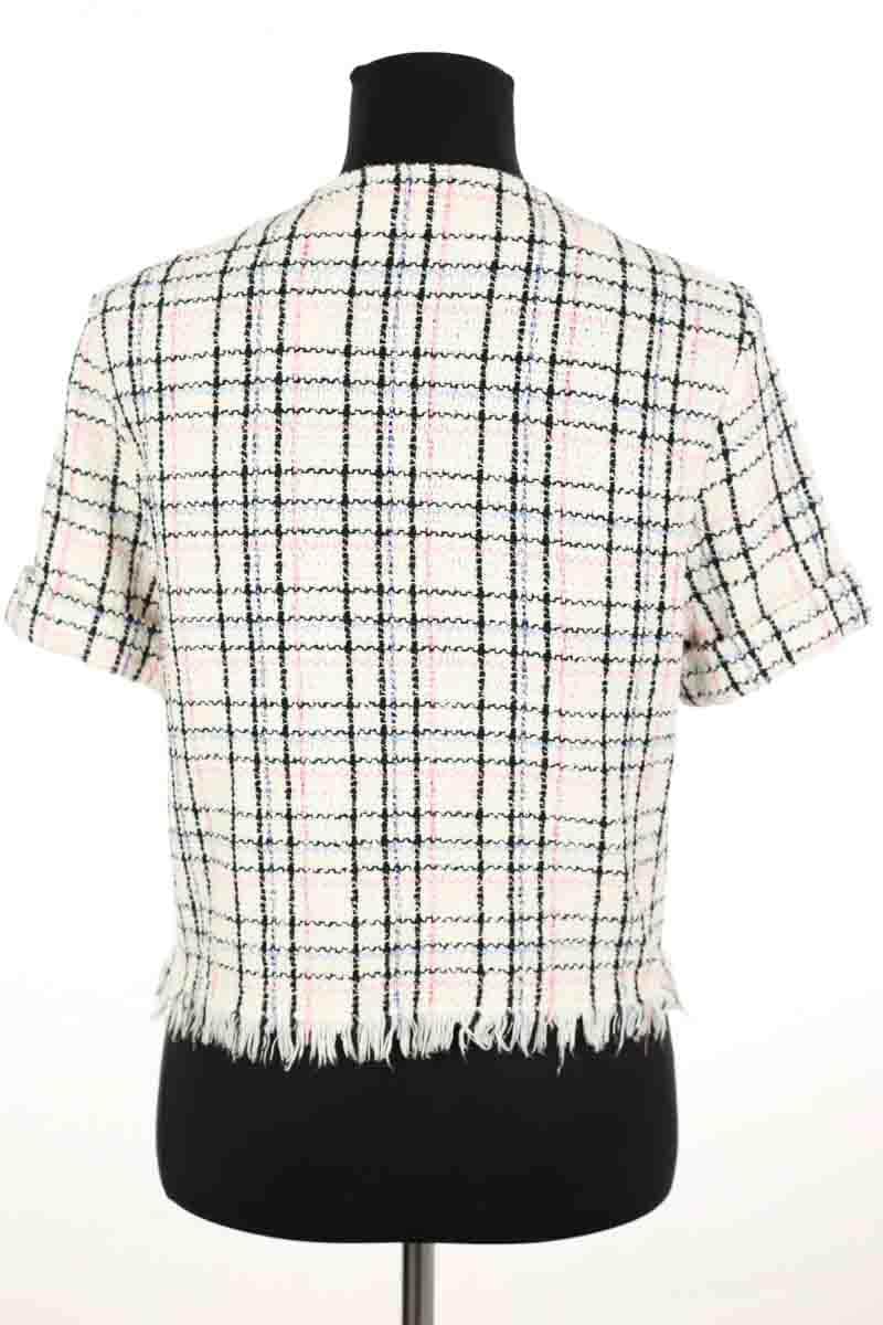 Veste Maje Blanc en Coton