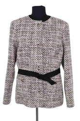 Veste Maje Blanc en Synthétique, taille L - Seconde Main