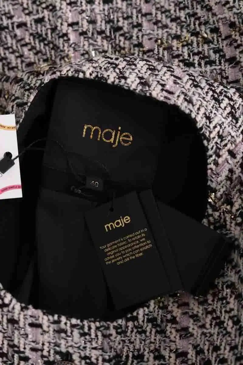Veste Maje Blanc en Synthétique