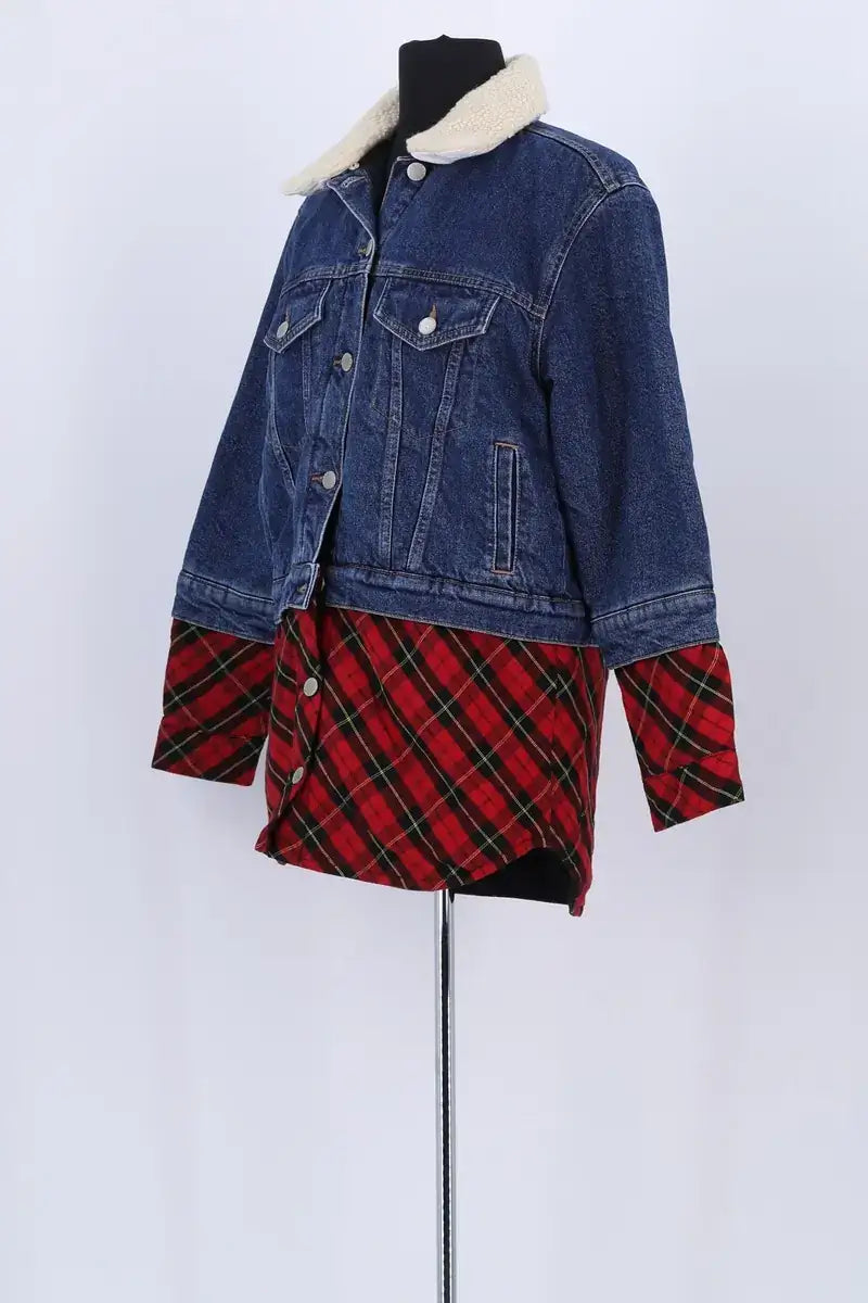 Veste Maje Bleu en Coton