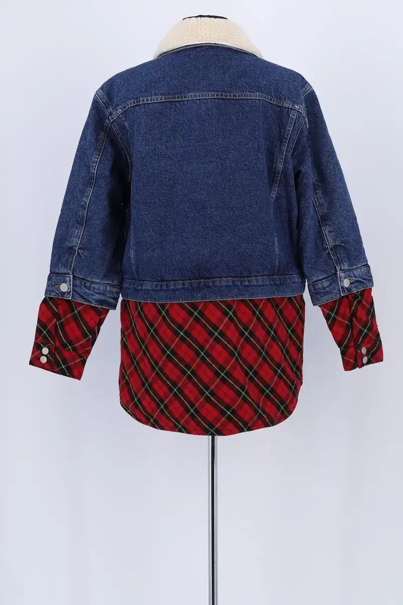 Veste Maje Bleu en Coton
