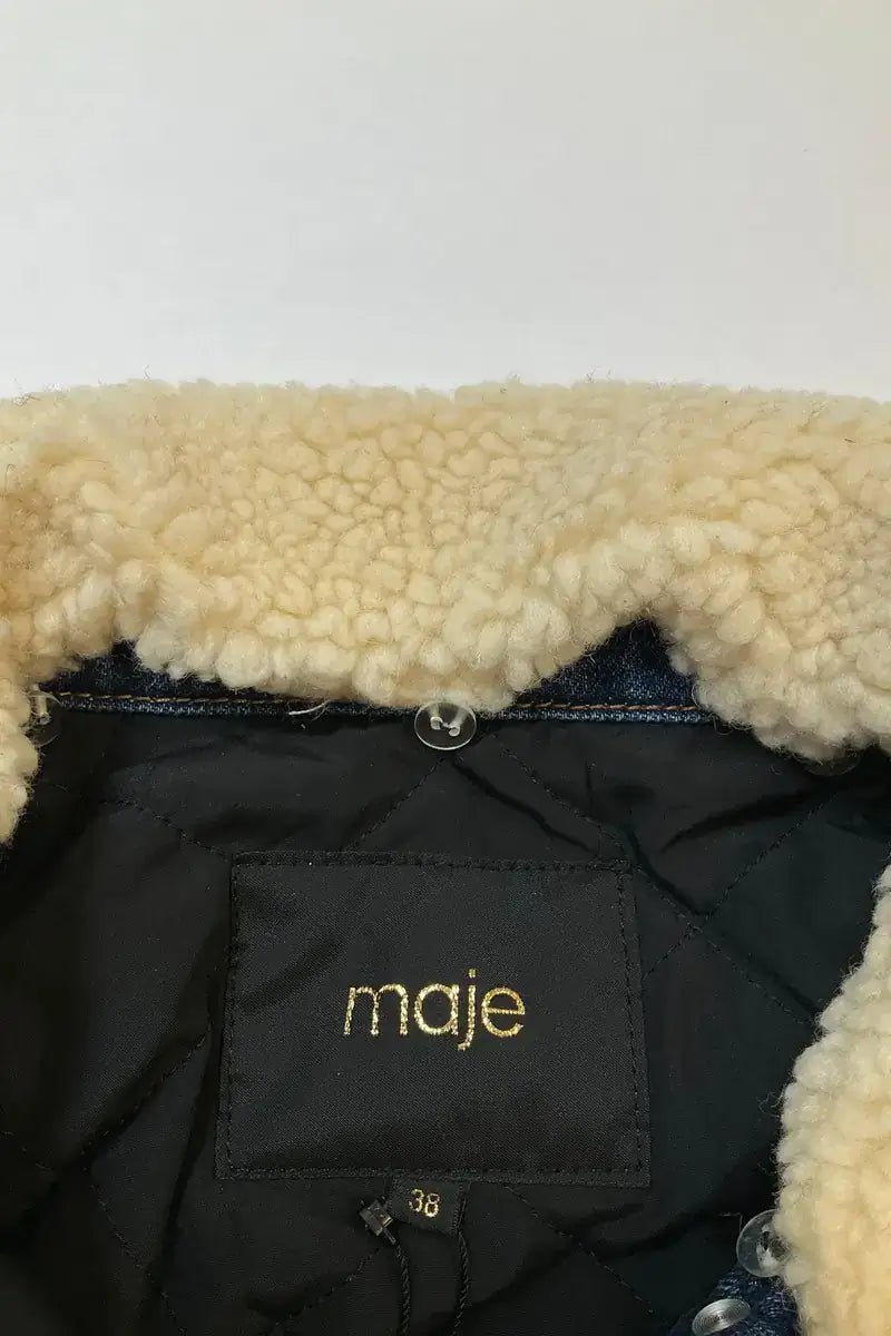 Veste Maje Bleu en Coton