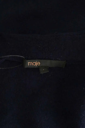 Veste Maje Bleu en Laine