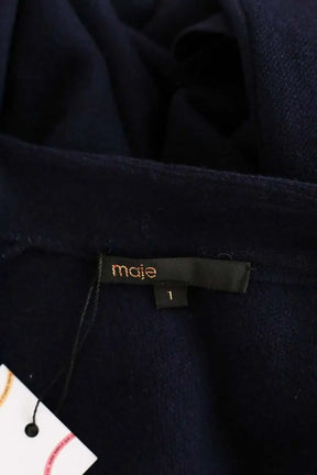 Veste Maje Bleu en Laine