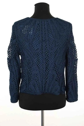 Veste Maje Bleu en Synthétique