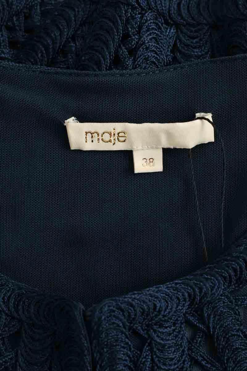 Veste Maje Bleu en Synthétique
