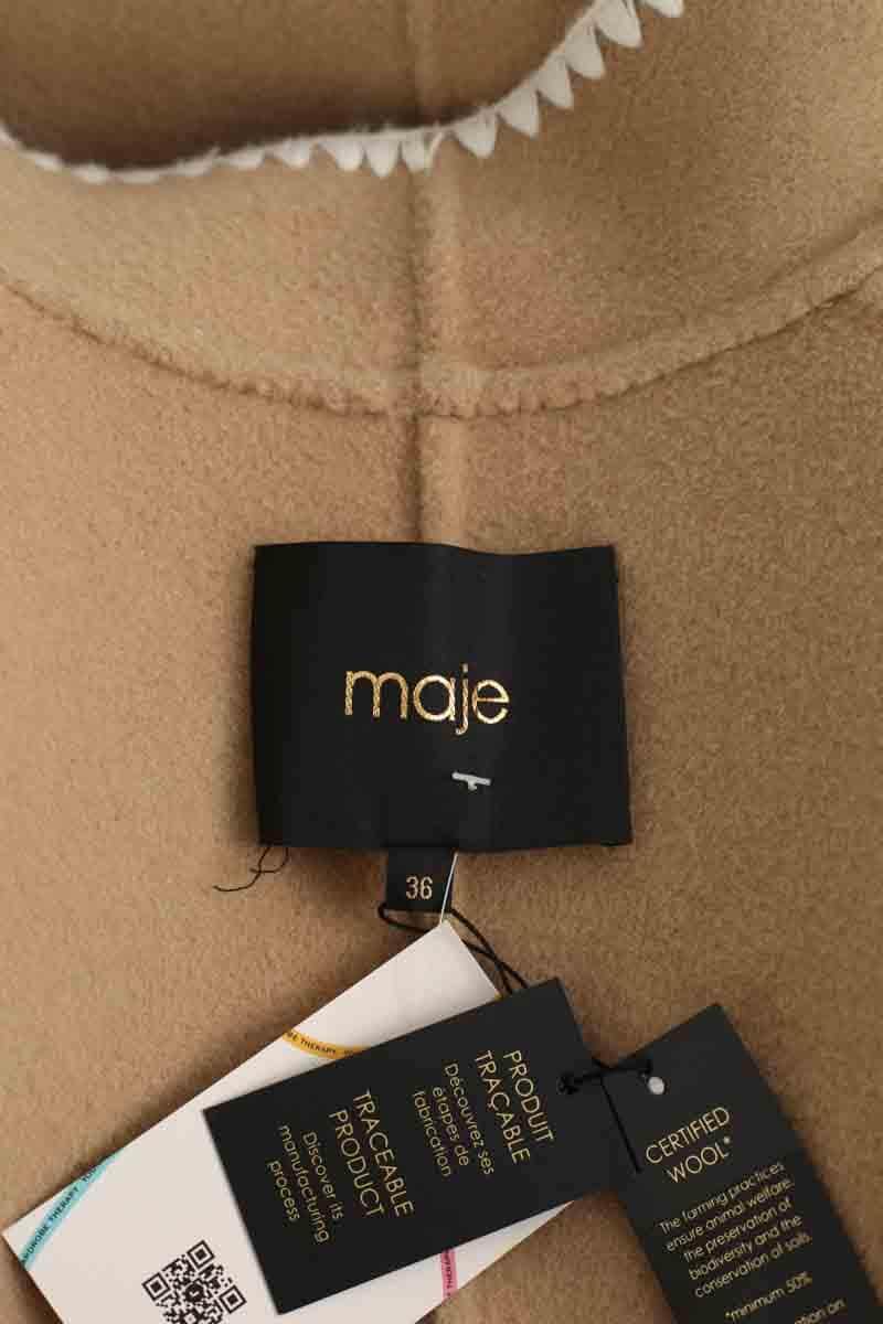 Veste Maje Camel en Laine