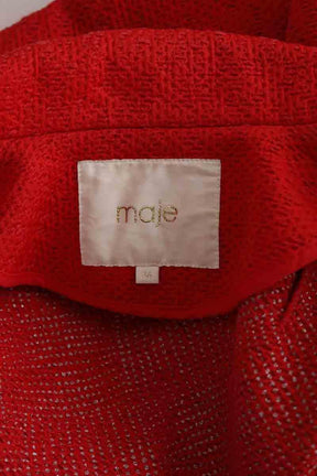 Veste Maje Fripe Rouge en Coton