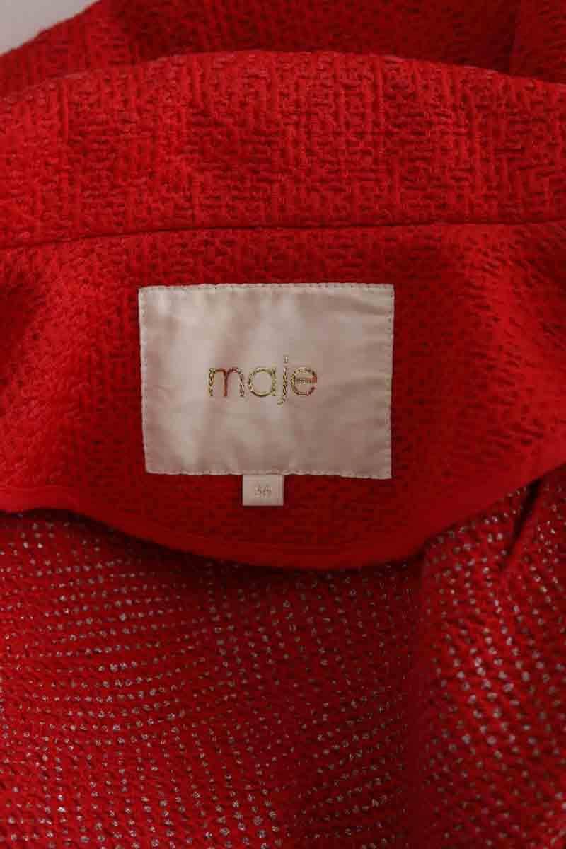 Veste Maje Fripe Rouge en Coton