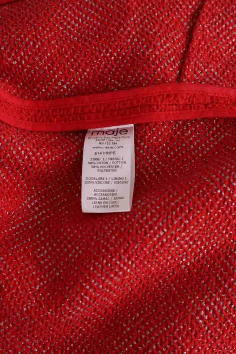 Veste Maje Fripe Rouge en Coton