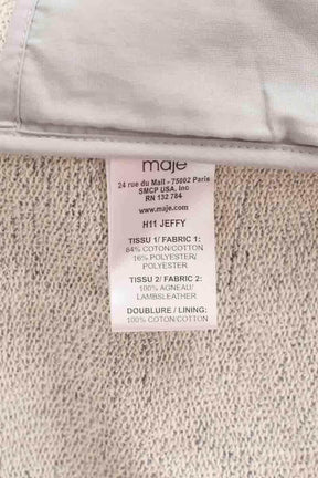 Veste Maje Jeffy Gris en Coton