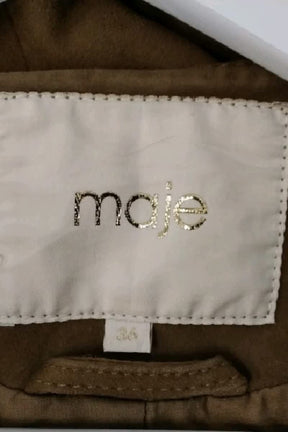 Veste Maje Marron en Cuir
