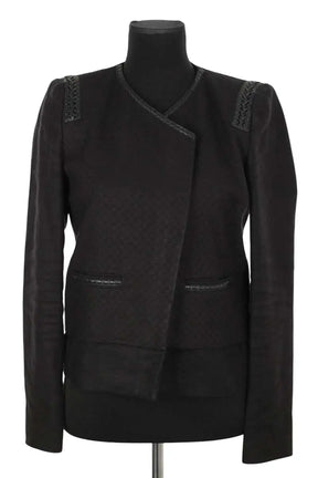 Veste Maje Noir en Coton, taille M - Seconde Main