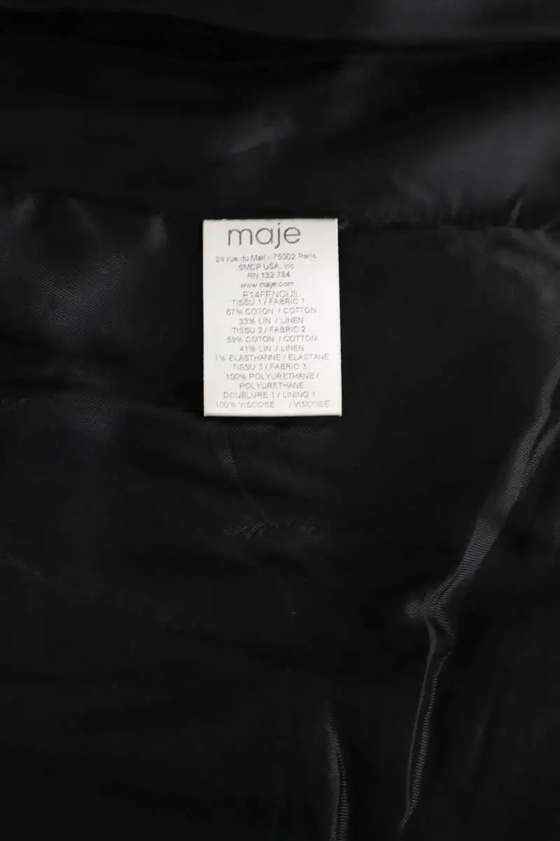 Veste Maje Noir en Coton