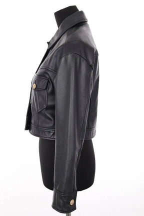 Veste Maje Noir en Cuir