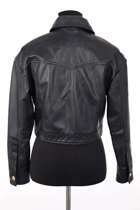 Veste Maje Noir en Cuir