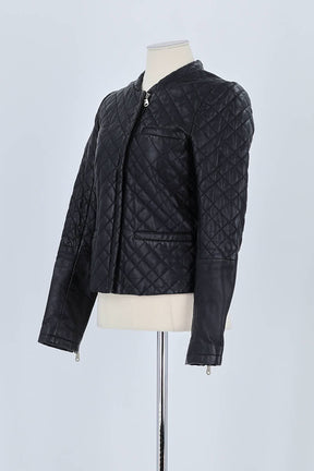 Veste Maje Noir en Cuir