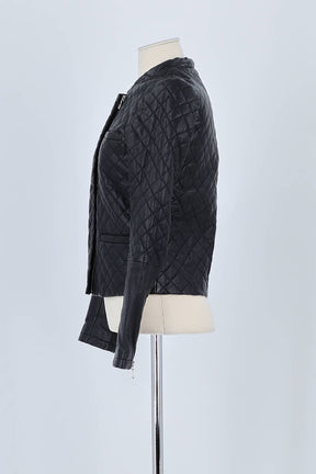Veste Maje Noir en Cuir