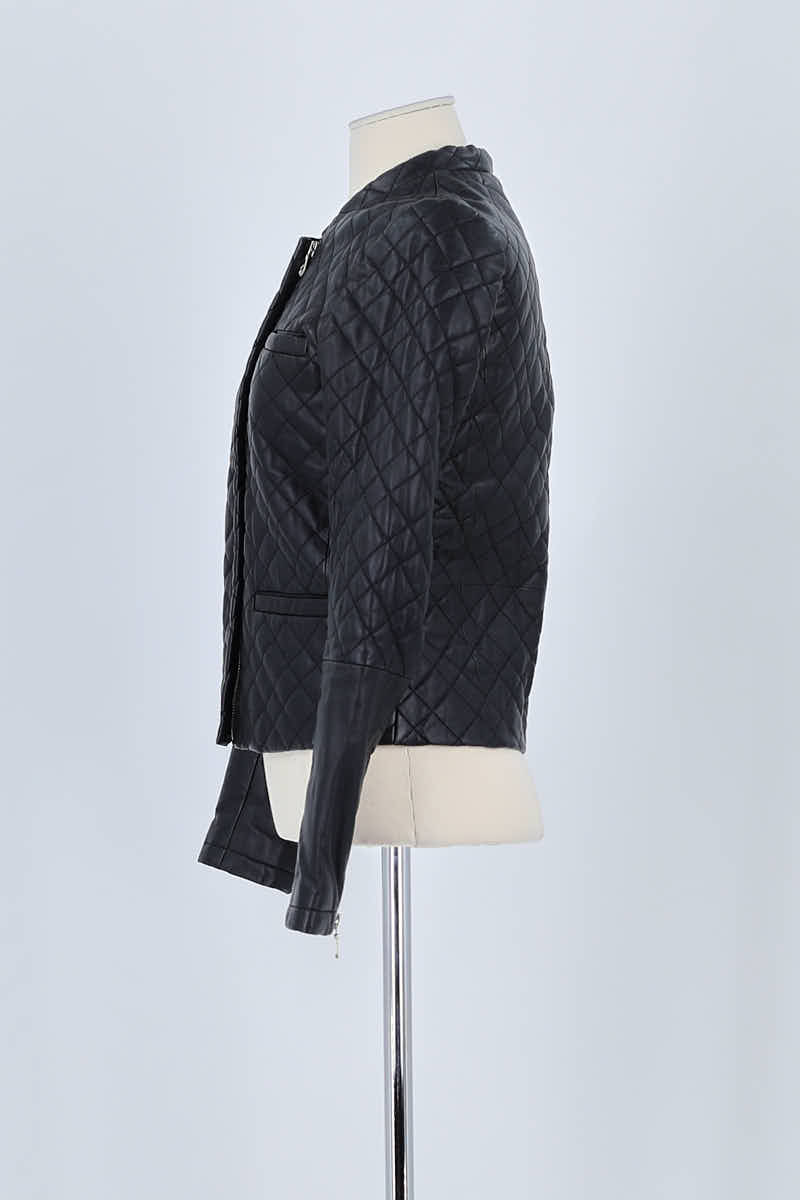 Veste Maje Noir en Cuir