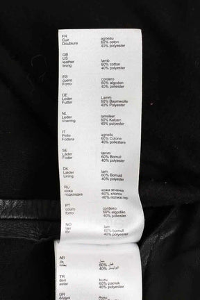 Veste Maje Noir en Cuir