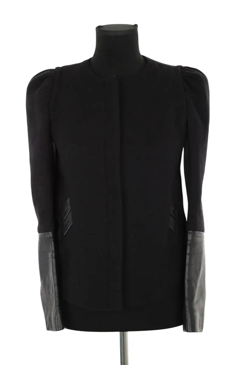 Veste Maje Noir en Laine, taille S - Seconde Main