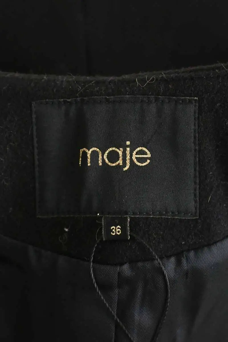 Veste Maje Noir en Laine