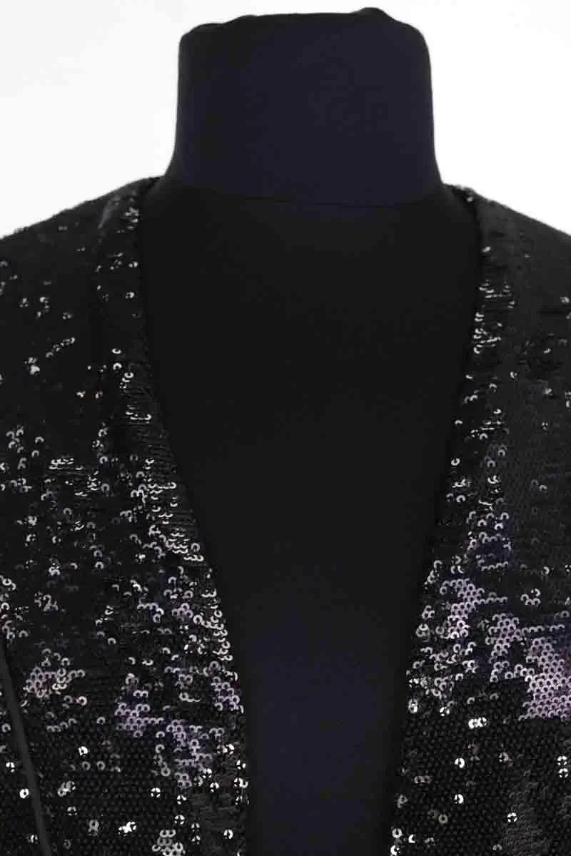 Veste Maje Noir en Paillettes