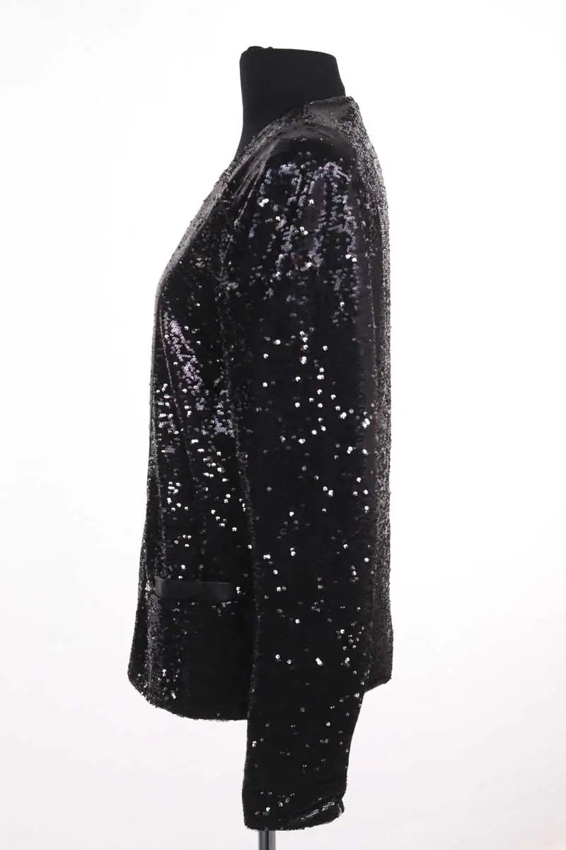 Veste Maje Noir en Paillettes