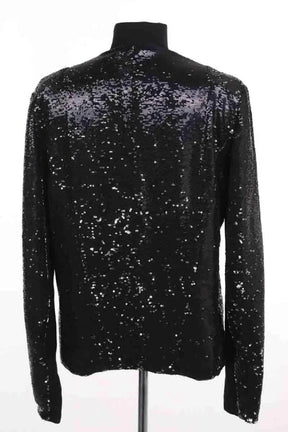 Veste Maje Noir en Paillettes