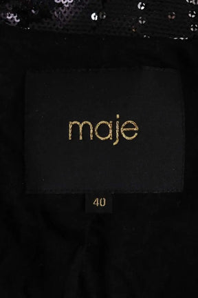 Veste Maje Noir en Paillettes