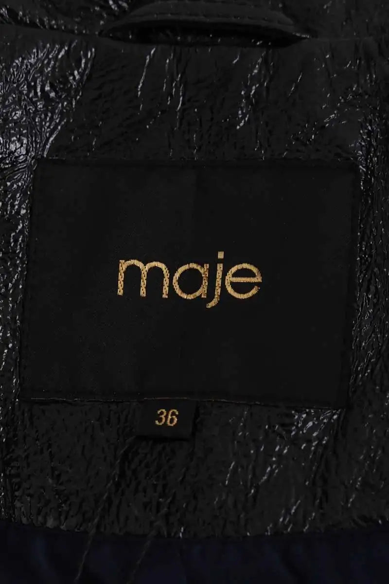 Veste Maje Noir en Synthétique