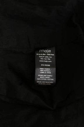 Veste Maje Rose Noir en Cuir