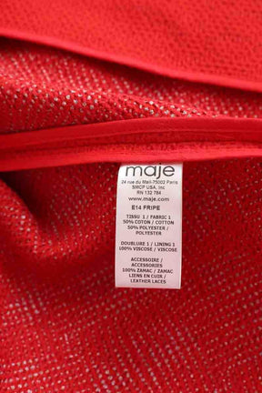 Veste Maje Rouge en Coton