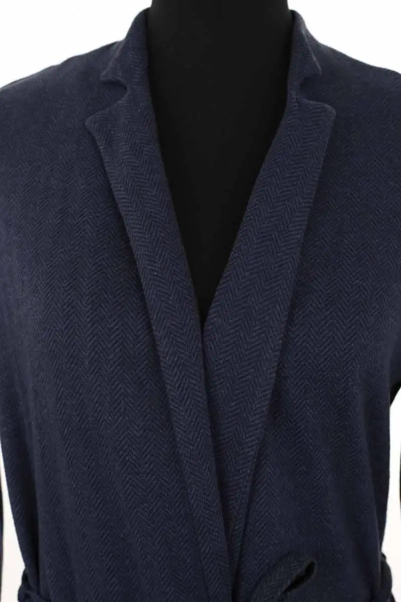 Veste Majestic Filatures Bleu en Cachemire