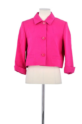 Veste Max Mara Rose en Coton, taille L - Seconde Main