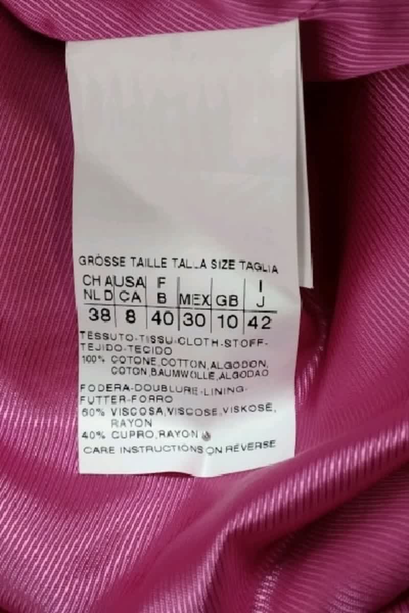 Veste Max Mara Rose en Coton