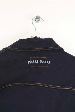 Veste Miu Miu Marine en Coton